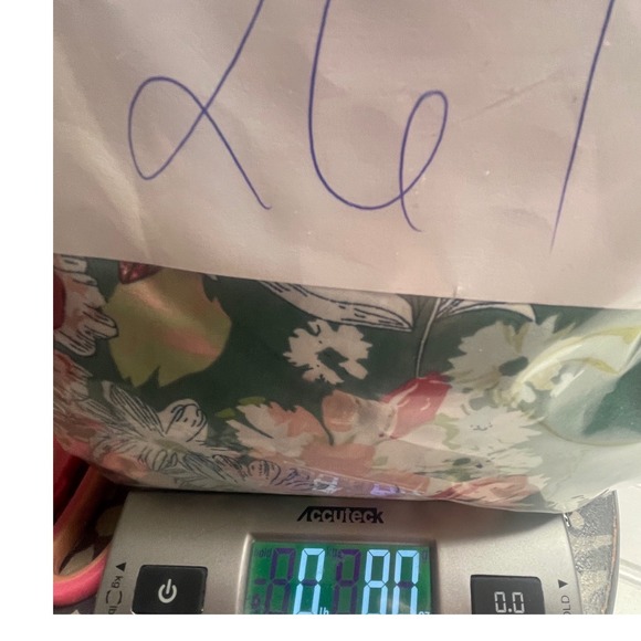 Cupcakes & Cashmere Green Floral Short Sleeve Pajama Set Women's Medium - Picture 10 of 10